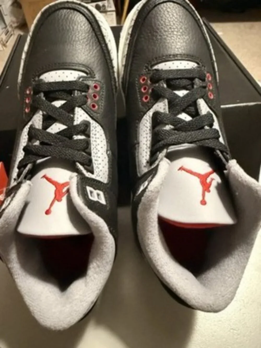 Nike Air Jordan 3 Retro OG Black Cement 2018 854261-001 GS Youth 4.5Y